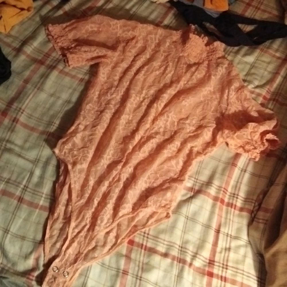 This is my daughter as it was a one piece she never wore